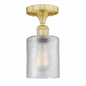 Cobbleskill - 1 Light Semi-Flush Mount-11 Inch Tall and 5 Inch Wide - 1426303