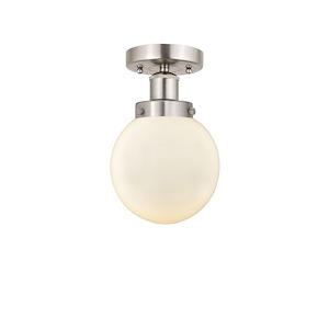 Beacon - 1 Light Semi-Flush Mount In Industrial Style-8.25 Inches Tall and 6.5 Inches Wide - 1289646