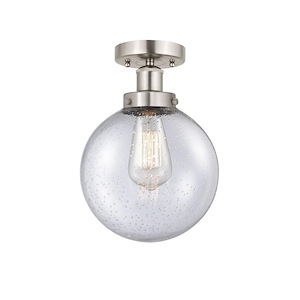 Beacon - 1 Light Semi-Flush Mount In Industrial Style-8.25 Inches Tall and 6.5 Inches Wide - 1289658