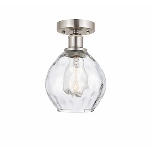 Waverly - 1 Light Semi-Flush Mount In Industrial Style-9.25 Inches Tall and 6 Inches Wide - 1289643