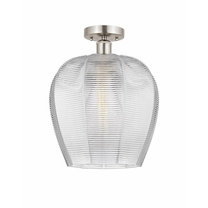 Norfolk - 1 Light Semi-Flush Mount In Industrial Style-15.13 Inches Tall and 11.75 Inches Wide - 1289649
