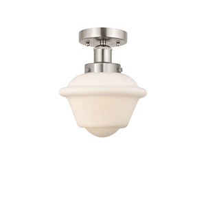 Oxford - 1 Light Semi-Flush Mount In Industrial Style-8.25 Inches Tall and 6.5 Inches Wide - 1289695