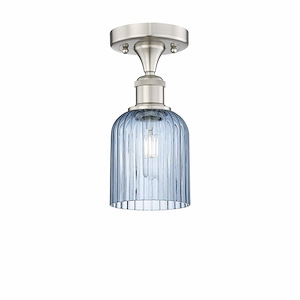 Bridal Veil - 1 Light Semi-Flush Mount-9.13 Inch Tall and 5 Inch Wide - 1364623