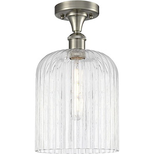 Bridal Veil - 1 Light Semi-Flush Mount-14.63 Inch Tall and 5 Inch Wide - 1426317