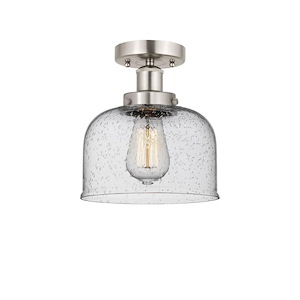 Bell - 1 Light Semi-Flush Mount In Industrial Style-8.25 Inches Tall and 6.5 Inches Wide - 1289715