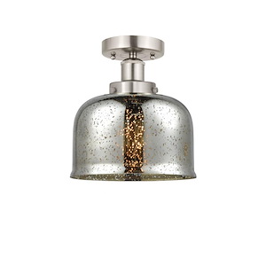 Bell - 1 Light Semi-Flush Mount In Industrial Style-8.25 Inches Tall and 6.5 Inches Wide - 1289680