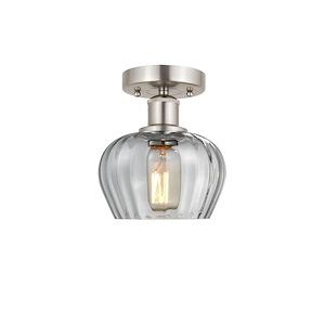 Fenton - 1 Light Semi-Flush Mount In Industrial Style-8.25 Inches Tall and 6.5 Inches Wide - 1289734