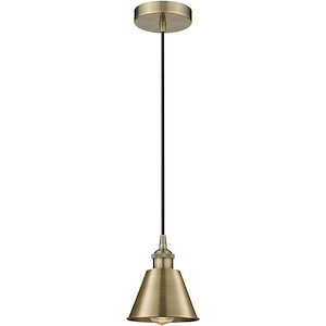 Edison - 1 Light Mini Pendant-7.5 Inch Tall and 6.5 Inch Wide - 1289766