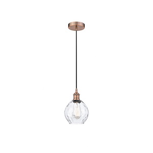 Waverly - 1 Light Mini Pendant In Industrial Style-9.25 Inches Tall and 6 Inches Wide - 1289756