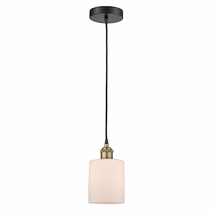 Cobbleskill - 1 Light Cord Mini Pendant-9 Inch Tall and 5 Inch Wide - 1426274