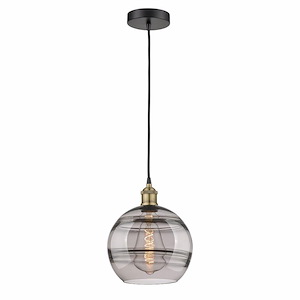 Rochester - 1 Light Cord Hung Mini Pendant In Industrial Style-11.63 Inches Tall and 10 Inches Wide - 1330226