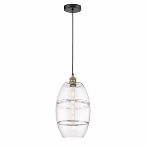 Vaz - 1 Light Cord Hung Mini Pendant In Industrial Style-18.5 Inches Tall and 10 Inches Wide - 1330260