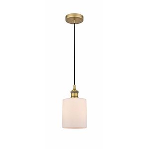 Cobbleskill - 1 Light Cord Mini Pendant-9 Inch Tall and 5 Inch Wide - 1426359