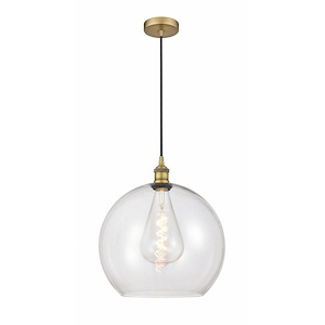 Athens - 1 Light Pendant In Industrial Style-17.38 Inches Tall and 13.75 Inches Wide - 1289694