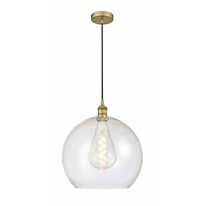 Athens - 1 Light Pendant In Industrial Style-17.38 Inches Tall and 13.75 Inches Wide - 1289694