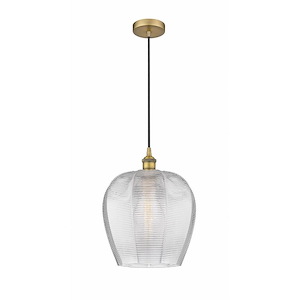 Norfolk - 1 Light Cord Hung Mini Pendant In Industrial Style-15.13 Inches Tall and 11.75 Inches Wide - 1289754