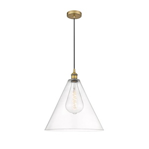 Berkshire - 1 Light Cord Hung Mini Pendant In Modern Style-18 Inches Tall and 16 Inches Wide - 1289808
