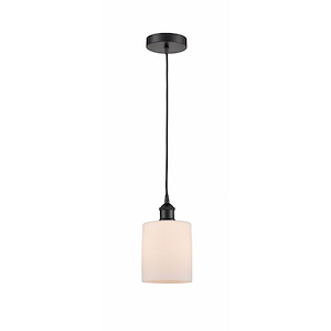Cobbleskill - 1 Light Cord Mini Pendant-9 Inch Tall and 5 Inch Wide - 1426341