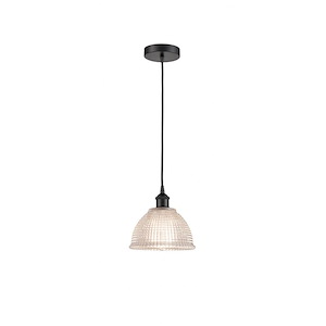 Arietta - 1 Light Cord Hung Mini Pendant In Industrial Style-8.75 Inches Tall and 8 Inches Wide - 1289758