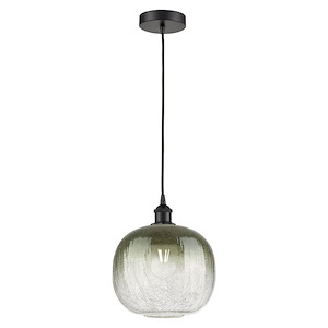 Brookhaven Sphere - 1 Light Edison Cord Hung Mini Pendant-12 Inch Tall and 10.5 Inch Wide - 1387780