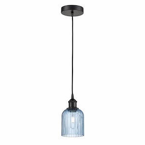 Bridal Veil - 1 Light Cord Hung Mini Pendant-5 Inch Wide and 9 Inch Tall - 1364646