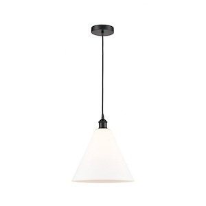 Berkshire - 1 Light Cord Hung Mini Pendant In Modern Style-14 Inches Tall and 12 Inches Wide - 1289759