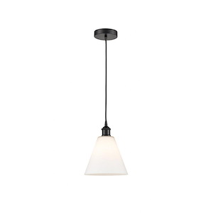 Berkshire - 1 Light Cord Hung Mini Pendant In Modern Style-10.75 Inches Tall and 8 Inches Wide - 1289802
