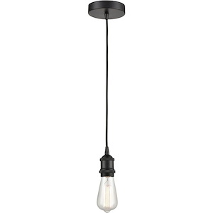 Edison - 100W 1 LED Cord Hung Mini Pendant-3.25 Inch Tall and 4.75 Inch Wide - 1426402