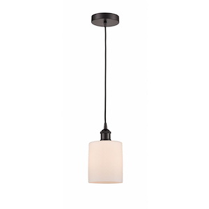Cobbleskill - 1 Light Cord Mini Pendant-9 Inch Tall and 5 Inch Wide - 1426355