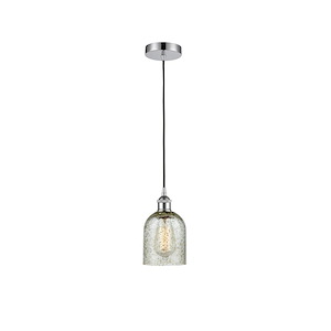 Caledonia - 1 Light Cord Hung Mini Pendant In Industrial Style-9.75 Inches Tall and 5 Inches Wide - 1289707
