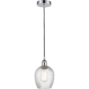 Salina - 100W 1 LED Cord Down Mini Pendant-9.38 Inch Tall and 5.75 Inch Wide - 1426396