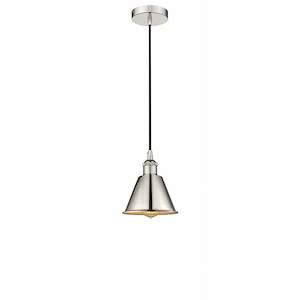 Smithfield - 1 Light Cord Hung Mini Pendant In Industrial Style-8.25 Inches Tall and 6.5 Inches Wide - 1426473