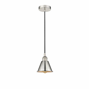 Smithfield - 1 Light Cord Hung Mini Pendant In Industrial Style-8.25 Inches Tall and 6.5 Inches Wide - 1426427