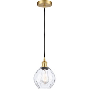 Waverly - 100W 1 LED Cord Down Mini Pendant-8.5 Inch Tall and 6 Inch Wide - 1426346
