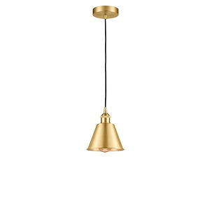 Smithfield - 1 Light Cord Hung Mini Pendant In Industrial Style-8.25 Inches Tall and 6.5 Inches Wide - 1426390