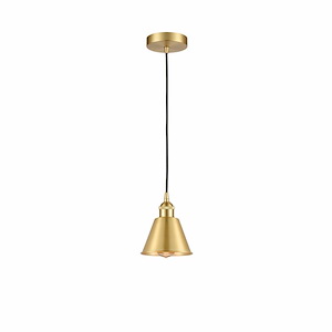 Smithfield - 1 Light Cord Hung Mini Pendant In Industrial Style-8.25 Inches Tall and 6.5 Inches Wide - 1426417