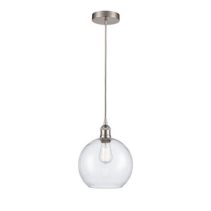Athens - 1 Light Mini Pendant In Industrial Style-12.75 Inches Tall and 10 Inches Wide - 1289737