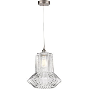 Springwater - 100W 1 LED Cord Down Mini Pendant-15 Inch Tall and 12 Inch Wide - 1426572