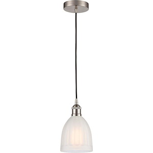 Brookfield - 100W 1 LED Cord Hung Down Mini Pendant-9.38 Inch Tall and 5.75 Inch Wide - 1426432