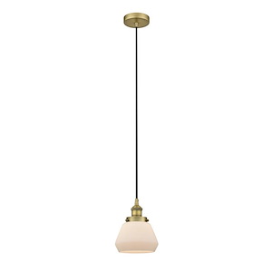 Fulton - 1 Light Mini Pendant In Industrial Style-9 Inches Tall and 6.75 Inches Wide - 1289814