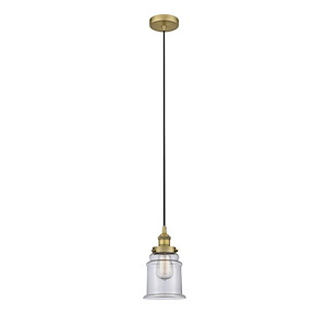 Canton - 1 Light Mini Pendant In Industrial Style-11 Inches Tall and 6 Inches Wide - 1289804