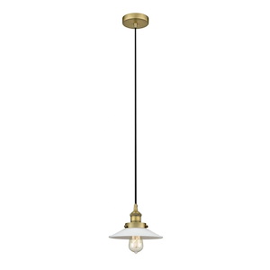 Halophane - 1 Light Mini Pendant In Industrial Style-5.75 Inches Tall and 9 Inches Wide - 1289755