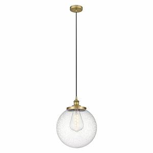 Beacon - 1 Light Cord Hung Mini Pendant In Modern Style-17.63 Inches Tall and 13.75 Inches Wide - 1311297