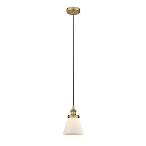 Cone - 1 Light Mini Pendant In Industrial Style-9.5 Inches Tall and 6.25 Inches Wide - 1289773