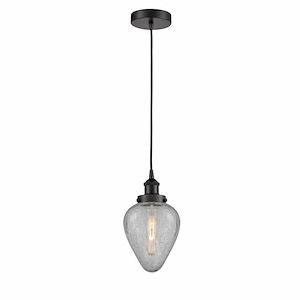 Geneseo - 1 Light Cord Hung Mini Pendant In Modern Style-10 Inches Tall and 6.5 Inches Wide - 1311296