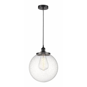 Beacon - 1 Light Cord Hung Mini Pendant In Modern Style-17.63 Inches Tall and 13.75 Inches Wide - 1311297