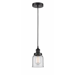 Bell - 1 Light Cord Hung Mini Pendant In Modern Style-9.5 Inches Tall and 5 Inches Wide - 1289787