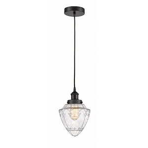 Bullet - 1 Light Cord Hung Mini Pendant In Modern Style-12 Inches Tall and 7 Inches Wide - 1289870