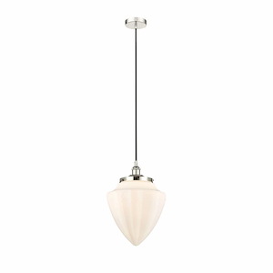 Bullet - 1 Light Cord Hung Mini Pendant In Modern Style-17 Inches Tall and 12 Inches Wide - 1289836