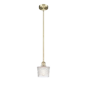 Niagara - 100W 1 LED Stem Hung Mini Pendant-8 Inch Tall and 6.5 Inch Wide - 1428118